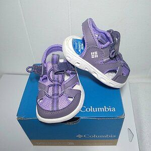 Columbia Toddler Size 4T Techsun Wave Sandal - Granite Purple BV2082-518 NEW Box